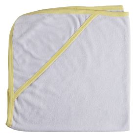 Hooded Towel with Yellow Binding