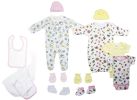 Newborn Baby Girls 11 Pc Layette Baby Shower Gift Set