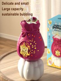Bubble machine for kids, money bag bubble gun toys for 3 4 5 6 7 8 + boys and girls, Easter basket stuffing toy gifts for outdoor indoor birthday wedd