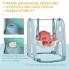 Toddler Slide and Swing Blue/ White