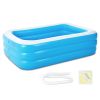 103x69x24in Inflatable Swimming Pools Family Swim Play Center Pool Blow up Kiddie Pool