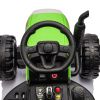 Ride on Tractor with Trailer,12V Battery Powered Electric Tractor Toy w/Remote Control,electric car for kids,Three speed adjustable,Power display, USB