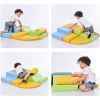 Soft Climb and Crawl Foam Playset 6 in 1, Soft Play Equipment Climb and Crawl Playground for Kids,Kids Crawling and Climbing Indoor Active Play Struct