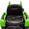 Ride on Tractor with Trailer,12V Battery Powered Electric Tractor Toy w/Remote Control,electric car for kids,Three speed adjustable,Power display, USB