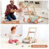 ROBUD Wooden Baby Walker Push Toy Adjustable Speed Learning for 10 Months +