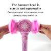 Kids Bubble Wand Blower Bubble Hammer, music and Light up automatic bubble machine, Girls outdoor Fun bubble toy, Birthday Party Easter Gift for 3-8 y