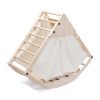 4-In-1 Pikler Triangle Gym Set with Sliding Ramp, Arch Climber, Rocker, Toddler Playground, Baby Climbing Toy Indoor, Convertible Wood Play Structure,