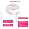 Musical Crib Mobile for Girls Baby Musical Crib Bed Bell Nursery Mobile with 12 Melodies 5 Flower Rattles 3 Modes Volume Adjustment Newborn Gift