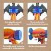 Rocket Launcher Airplane Toy with Dinosaur Targets Foam Pterosaur Shooting Games for Outdoor Kids Toys 5 6 7 8 Year Old Boy Catapult Plane Toy Christm