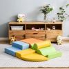 Soft Climb and Crawl Foam Playset 6 in 1, Soft Play Equipment Climb and Crawl Playground for Kids,Kids Crawling and Climbing Indoor Active Play Struct