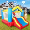 YARD Bounce House Inflatable Bounce House with Basketball Hoop Royal Bouncer for Kids, Outdoor Bouncy House, Durable Seam Forced Buffer Strips, Big Sl