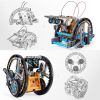 STEM Solar Robot Kit For Kids, 12-in-1 Educational STEM Science Experiment Toys, Solar Powered Building Kit DIY For 8 9 10 11 12 13 Years Old Boys & G