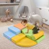 Soft Climb and Crawl Foam Playset 6 in 1, Soft Play Equipment Climb and Crawl Playground for Kids,Kids Crawling and Climbing Indoor Active Play Struct