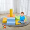 Soft Climb and Crawl Foam Playset 6 in 1, Soft Play Equipment Climb and Crawl Playground for Kids,Kids Crawling and Climbing Indoor Active Play Struct