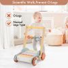 ROBUD Wooden Baby Walker Push Toy Adjustable Speed Learning for 10 Months +