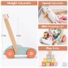 ROBUD Wooden Baby Walker Push Toy Adjustable Speed Learning for 10 Months +