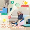 Soft Foam Playset for Toddlers; Safe SoftZone Single-Tunnel Foam Climber for Kids; Lightweight Indoor Active Play Structure with Slide Stairs and Ramp