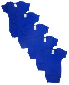 Blue Bodysuit Onezies (Pack of 5) (Color: Blue, size: large)