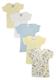 Unisex Baby 5 Pc Shirts (Color: White, size: small)