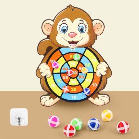 Spot Wholesale Children's Sticky Ball Dart Board Cartoon Fun Dart Board Plus Velvet A Variety Of Creative Cartoon (Option: C2)