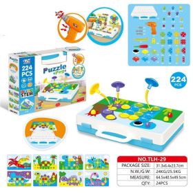 Creative Building Kits Educational Blocks Sets (Option: 224pc color packing)