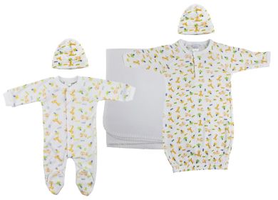 Unisex Newborn Baby 5 Pc Layette Sets (Color: White, size: medium)