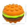 Pop Hamburger Spongy Toy Silicone Simulation Bread Memory Rising Interactive Fidget Toy Super Soft for Office Decompress