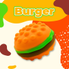 Pop Hamburger Spongy Toy Silicone Simulation Bread Memory Rising Interactive Fidget Toy Super Soft for Office Decompress