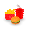 Pop Hamburger Spongy Toy Silicone Simulation Bread Memory Rising Interactive Fidget Toy Super Soft for Office Decompress