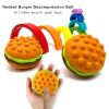 Pop Hamburger Spongy Toy Silicone Simulation Bread Memory Rising Interactive Fidget Toy Super Soft for Office Decompress